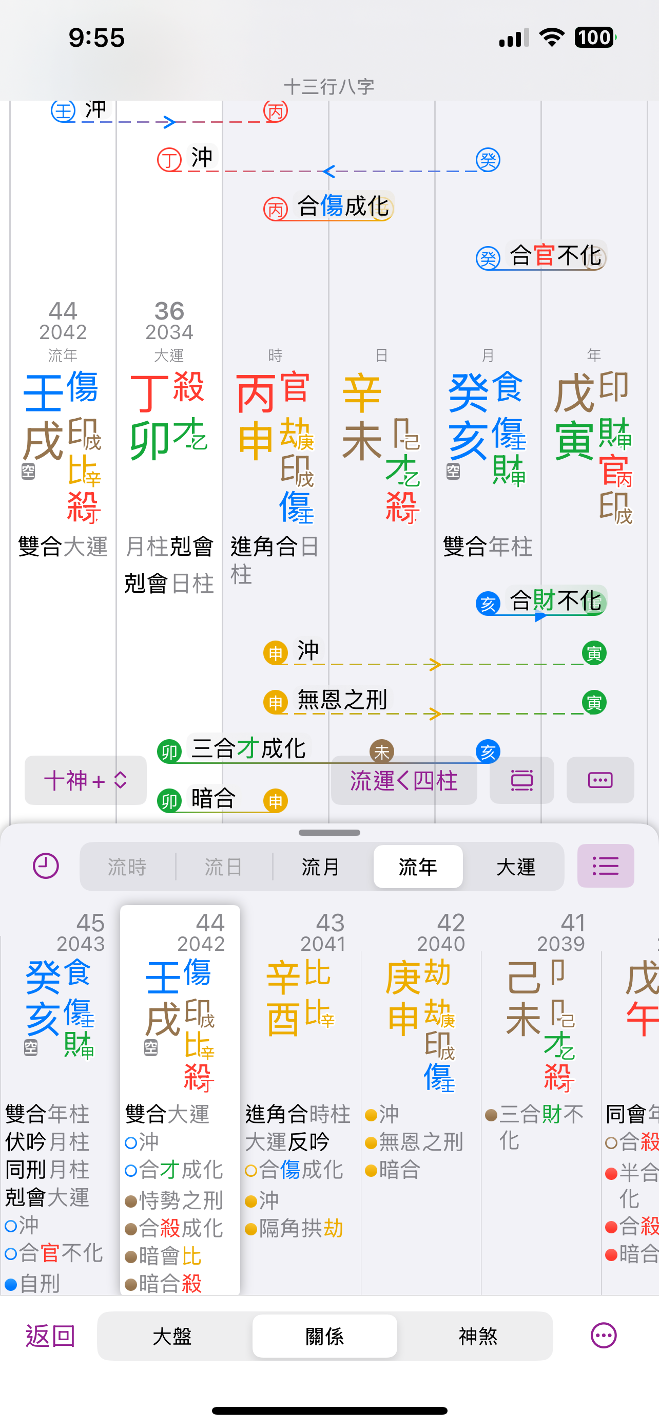 十三行八字 - 智能分析「刑沖會合」 screenshot 1